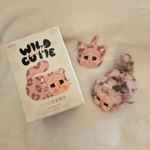 POP MART CRYBABY Wild But Cutie Pink Cutie Vinyl Face Plush 💗